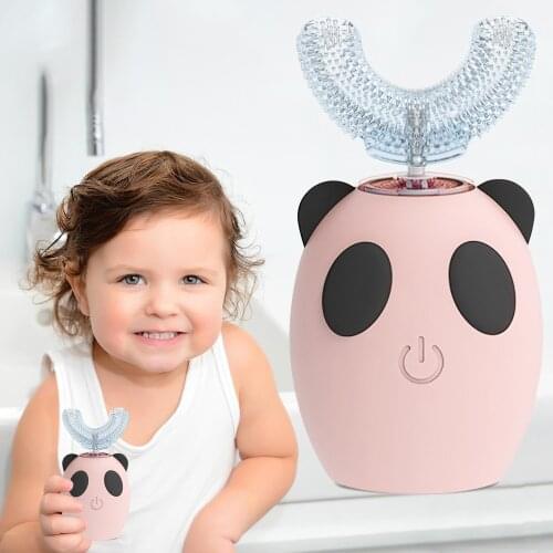 Smart U 360 Degrees Kids Sonic Electric Toothbrush Music Silicon Automatic Ultrasonic Teeth Tooth Brush Cartoon Pattern Children