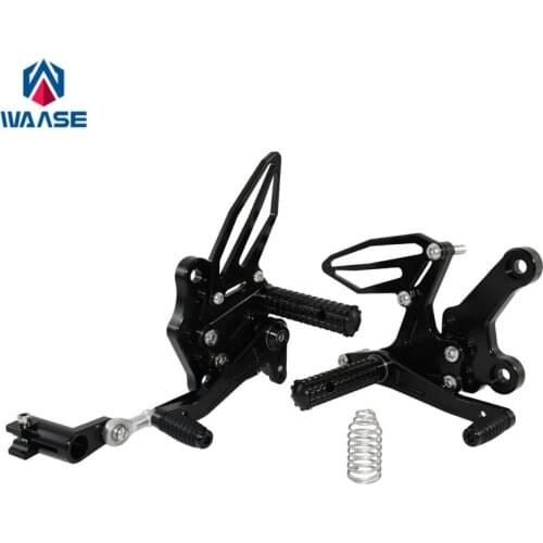 Waase For Kawasaki Ninja 250 400 Z250 Z400 2018 2019 2020 Adjustable Rider Rear Sets Rearset Footrest Foot Rest Pegs