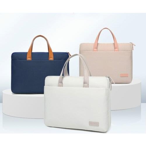 Women Portable Shockproof Laptop Briefcases Computer Bag Business Document Tote Ladies Handbag Messenger Pouch Accessories Stuff
