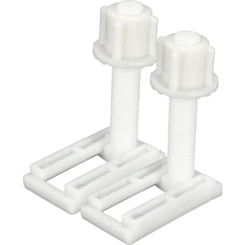 2pcs DIY Plastic Toilet Seat Screws Fixings Fit Toilet Seats Hinges Repair Tools Type&Size:5# 4.4X2.4Cm