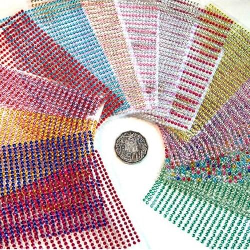 750Pcs/set 3mm Rhinestone Self Adhesive Car Phone Sticker