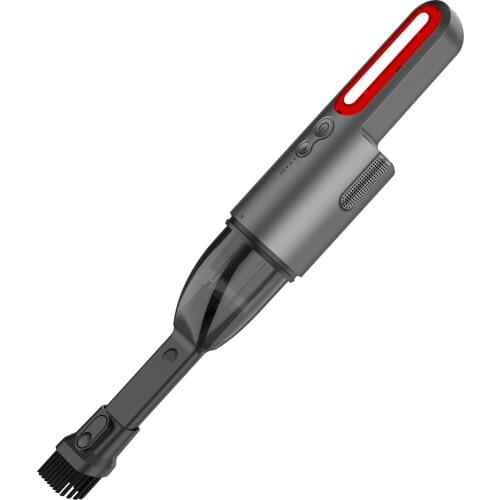 Car Vacuum Cleaner Illuminated Signal Light Multi-function Handheld Dust Catcher Strong Cyclone Suction Wireless Cleaner Light