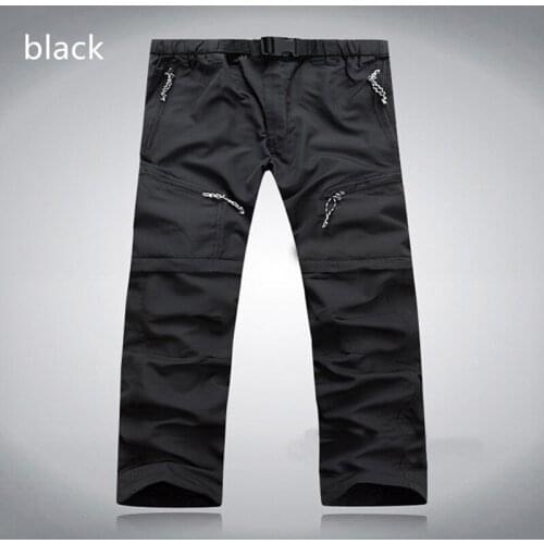 Quick Dry Outdoor Pants Removable Hiking&Camping Pants Male Summer Breathable Fishing Climbing Trousers for Trekking Shorts Men