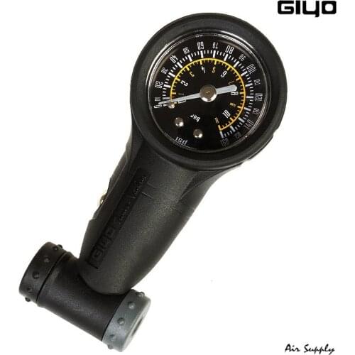 Giyo Bicycle Tire Pressure Gauge MTB Schrader Presta Tyre Pressure Deflation Gauge Road Bike Pressure Gauge Barometer 160psi