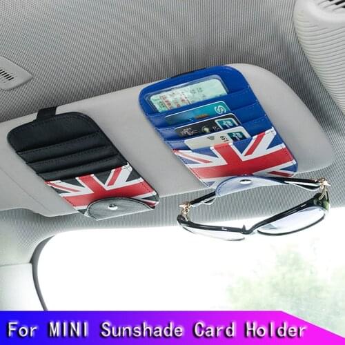 For MINI COOPER F54 Clubman Countryman F60 R60 Accessories Sunshade Card Holder Case R50 R52 R53 R55 R56 F55 F56 JCW Storage Bag