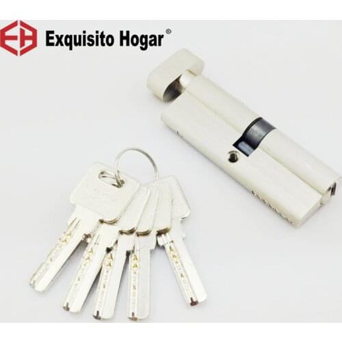 Door Hardware 80mm Security Copper Cylinder Interior Room Door Lock Handle Customized 5 pcs Brass Key Locking