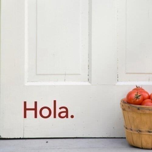 Spain home decor Hola - Spanish vinyl wall art decal graphic sticker