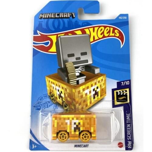 Hot Wheels 1:64 MINECART Edition Metal Diecast Model Cars Kids Toys Gift