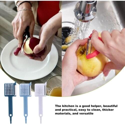 Multifunctional 3-in-1 Peeling Knife PP Potatoes Digging Holes Garlic Grinder Brushing Oyster Opening Cap Peeler Kitchen Tool