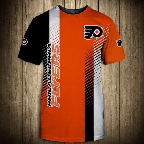 Philadelphia Fashion Casual Men Flyers t-shirt Stitching Design Geometric Bird Print Cool Tops