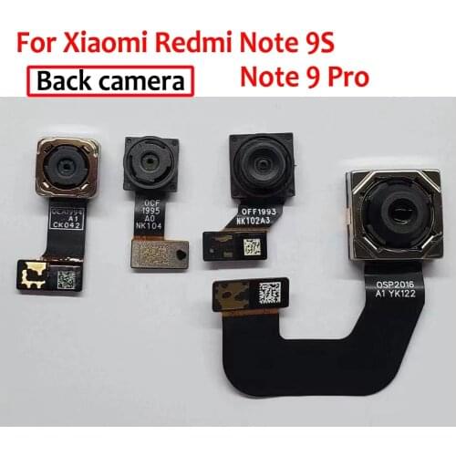 Original Small Facing Front Main Big Rear Wide Angle Macro Back Camera For Xiaomi Redmi Note 9S Note9S Phone Flex Cable