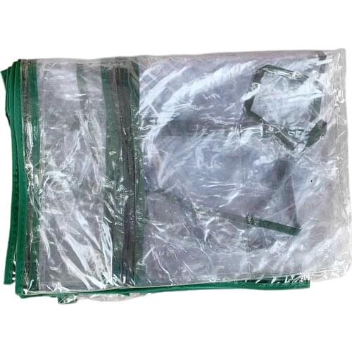 Transparent PVC 4 Tier Cover Replacement for Mini Greenhouse, with Zipper Door, Efficient Protection