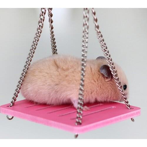 Cute Parrot Hamster Small Swing Hanging Bed Shake Suspension House Props Pet Products Toy