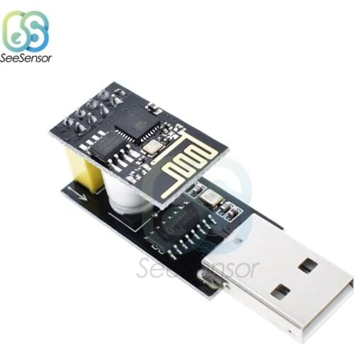 USB to ESP8266 Serial Wireless Adapter ESP-01 WiFi Wireless Transceiver Module Programmer Adapter Development Board Module