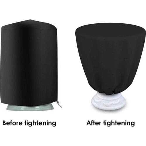 Garden Fountain Cover Sculpture Waterproof Dustproof Cover Outdoor Oxford Cloth Garden Bird Bath Fountain Protection Cover