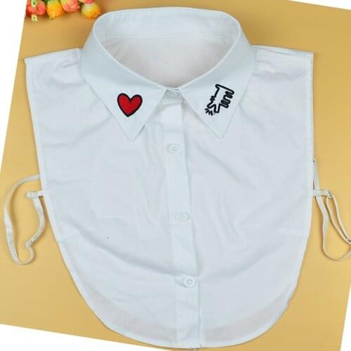 Embroidery Flower Fake Collar Shirt Sweater decoration commuter sexy Fake Art Fake sweater Peter pan Detachable Collar