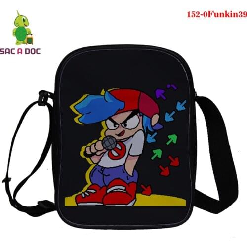 2021 Messenger Bag Women Retro Handbag Friday Night Funkin 3d Printing Shoulder Totes Vintage Handle Bag Female Small Game Bags