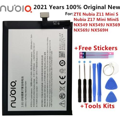 100% Original Li3929T44P6h796137 Battery For ZTE Nubia Z11miniS Z11 miniS NX549J Z17mini Z17 mini NX569H NX569J Battery 3000mAh