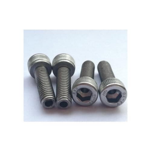 2pcs M10 M12 M14 M16 Stainless Steel Allen hollow screws threading wire bolts hex socket cap head screw High Quality