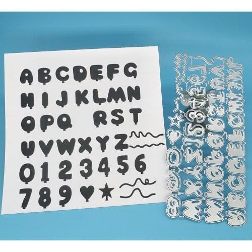 26 round letters, Arabic numerals, metal cutting molds, scrapbook album decoration, DIY handmade art