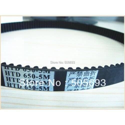 650HTD5M round timing belt15mm width 650mm length