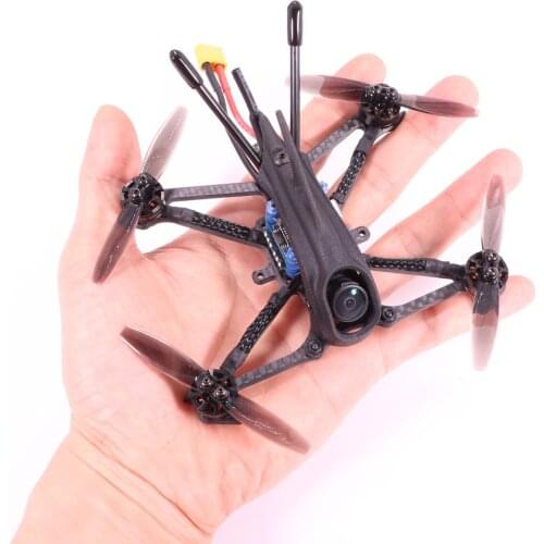 AlfaRC Herbie 112 112mm 2.5 inch Toothpick Frame Kit RC Drone FPV Racing Quadcopter support 1103 1104 1206 Motor 65mm Propeller