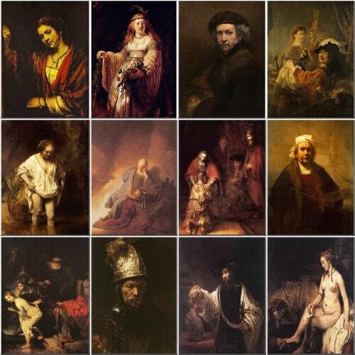 Popular Holland Painter Rembrandt Series Diamond Painting Full Square/Round Beads Embroidery Sale Mosaic Art Picture Home Decor