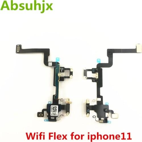 Absuhjx 2pcs Wifi Bluetooth Antenna NFC Flex Cable For iPhone 11 Pro Max WI-FI GPS Signal Antenna Flex Ribbon Repair Parts