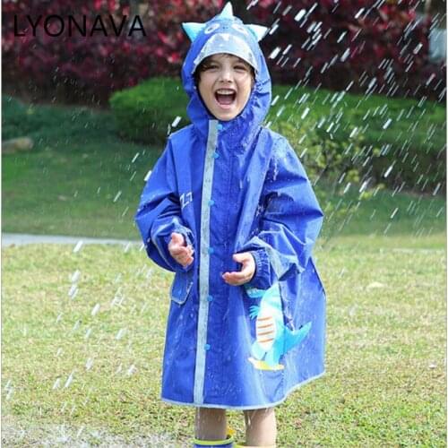 Childrens baby raincoat kindergarten dinosaur childrens large class poncho child childrens poncho spring and autumn 2-6 years