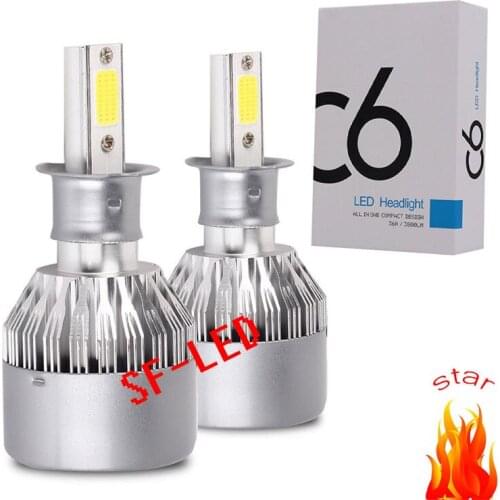 H4 H7 LED Car Headlight C6 Hot Red H1 H3 Headlamp Light H8/H11 HB3/9005 HB4/9006 9012 9007 H13 6000K 72W 8000LM All In One Car