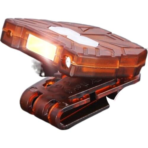 Fishing inductive Yediao headlight glare rechargeable lithium super bright LED lamp head-mounted visor cap lamp clip ultralight