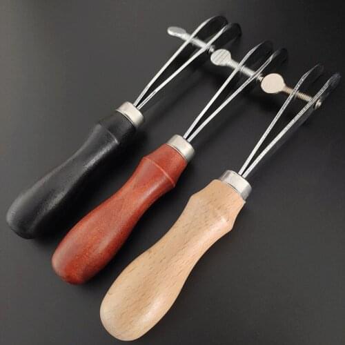 Stainless Steel Leather Craft Adjustable Outside Edge Creaser Leather Craft Tools Diy Handmade Convenient Durable High Quality