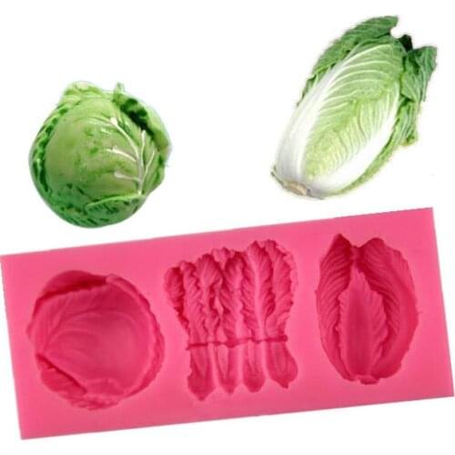 Cake Decorating Tools Vegetable Fruits Cabbage Folded Sugar Cake Mold Dessert Decoration Handmade Chocolate Diy Bakeware