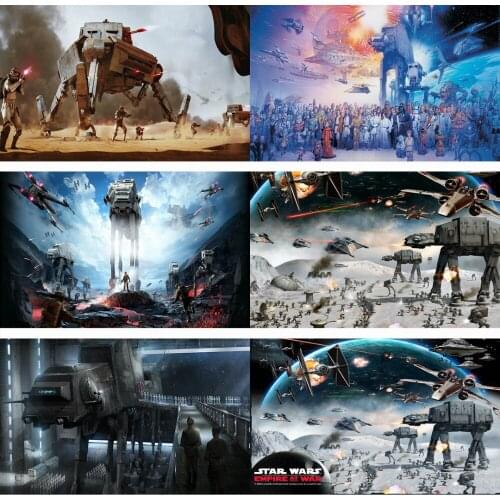 5D DIY Diamond Painting Star Wars Movie Poster Darth Vader Master Yoda Character Comic Wall Decor Picture Kids Room Gifts