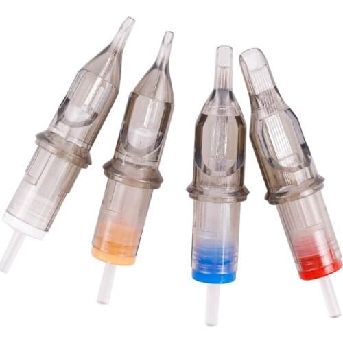 10Pcs Sterile Disposable Sterilized Tattoo Cartridge Needles Semi-Permanent Makeup Tattoo Gun Machine 5M1/7M1/9M1/11M1/13M1/15M1
