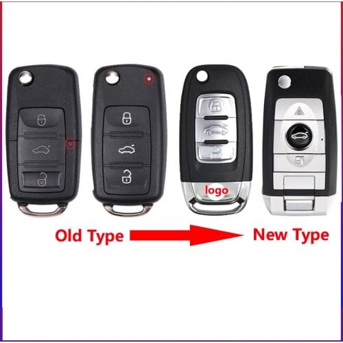 Car Modified Remote Key Shell for VW Tiguan Jetta Touran UP Polo Golf Beetle PASSAT for Skoda Superb Octavia Yeti Fabia Key Case