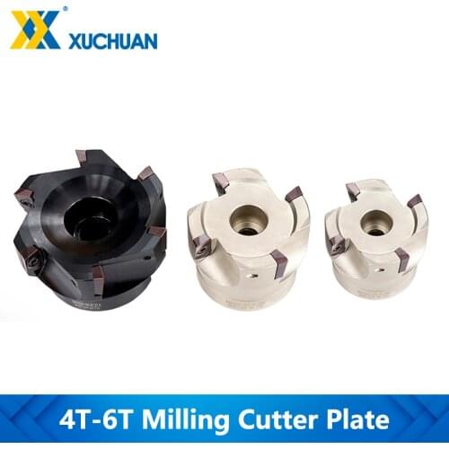 Milling Cutter Plate Set BAP400 Carbide Insert Face End Mill Cutter With Inserts Screw 4-6 Flute Precision Milling Plate