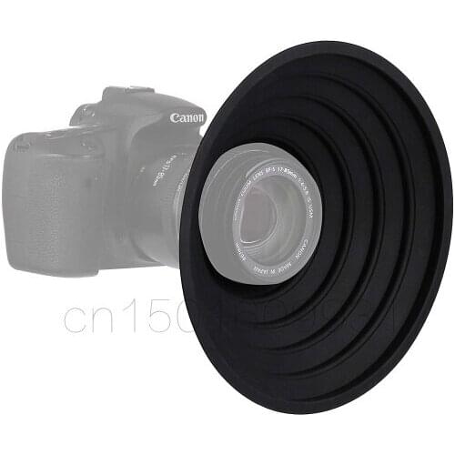 Ultimate Camera Lens Hood Anti-reflective Silicone Photos Hood Reflection-Free Photos for Nikon Canon Sony Camera