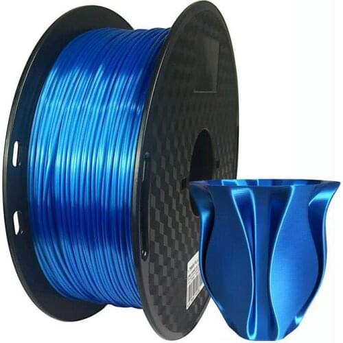 Silk PLA Filament Sapphire Blue 1.75mm 1kg 3D Printer Filament Silky Shine 3D Pen Printing Materials Shiny Metallic PLA Filament