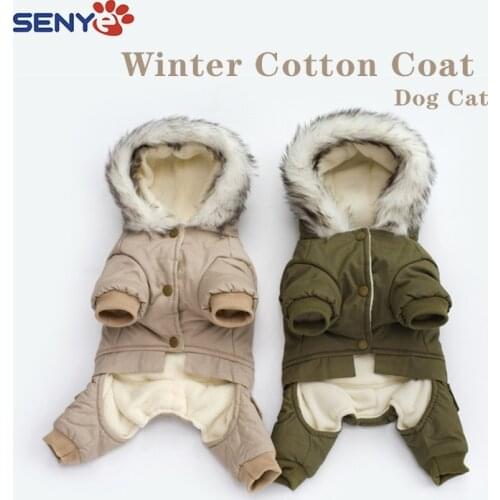 New Fashion Winter Warm Pet Dog Clothes Poodle Cotton Puppy Clothing Dog Coat Jacket Pet Big Dogs Fashion Cartoons Pattern Vest