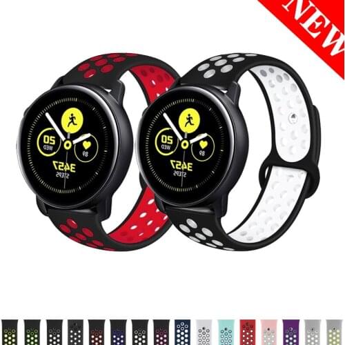 20mm/22mm band for samsung galaxy gear S3 frontier galaxy watch 46mm 42mm active 2 huawei watch gt 2 strap silicone bracelet