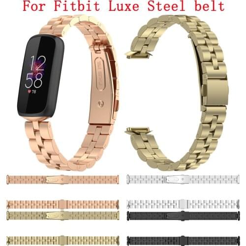 Stainless Steel Watch Band Replacement Strap For Fitbit Luxe Wristband Accessories Wrist Bracelet Metal Strap For fitbit luxe