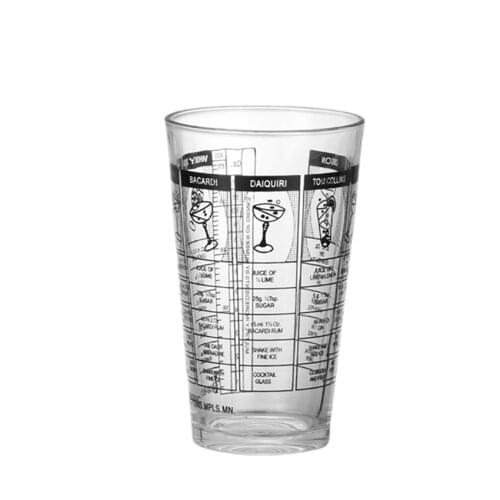 550/473ML Glass Cocktail Shakers Multi-purpose Mixing Shake Cup With Scale, Bar KTV Wine Beer Shaker Juice Drink Martini Makers