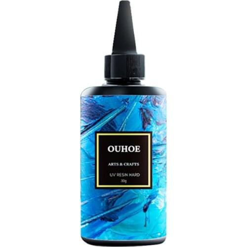 Hard UV Resin Glue Crystal Clear Ultraviolet Curing Epoxy Resin UV Glue Solar Cure Sunlight Activated DIY Jewelry Making Tools