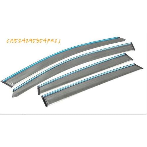 High quality plastic rain or sun sun window rain cover eyebrow styling car for 2016 Suzuki Vitara Car styling