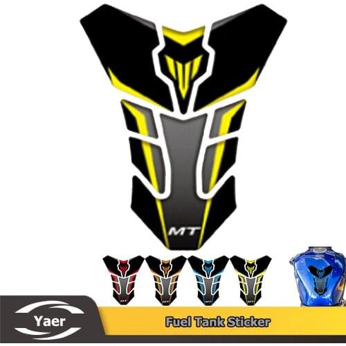 For YAMAHA MT01 MT03 MT07 MT09 MT10 MT 01 03 07 09 10 Motorcycle Fuel Tank Pad Protection Sticker Fuel Tank Decal 3D