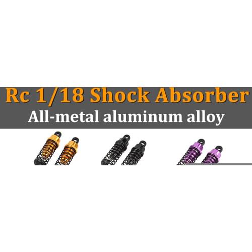 2pcs 1/18 Shock Absorber Aluminum Oil Adjustable Damper 65mm for Rc Car 1/18 WLtoys A959 A969 A979 Hsp Traxxas Buggy K929 Hpi