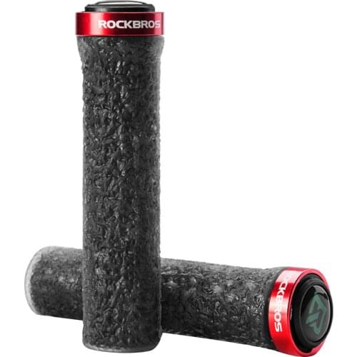 Bicycle Parts 2 Pcs Bike Handlebar Grips Non Slip Soft Rubber Mountain Bicycle Lock On Handle Grips