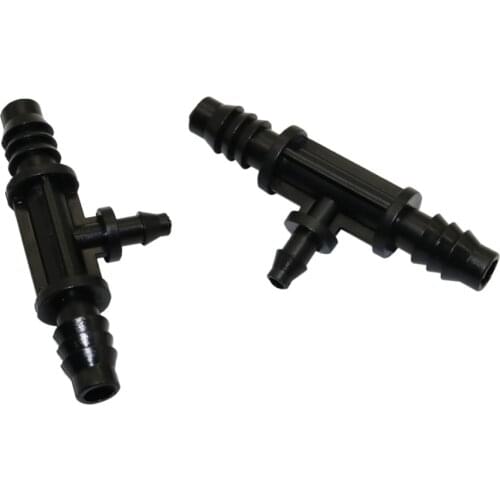3/8 Inch to 1/4 Inch 3-way hose splitters Irrigation drip Tee Hose connector Garden accessories 300 Pcs