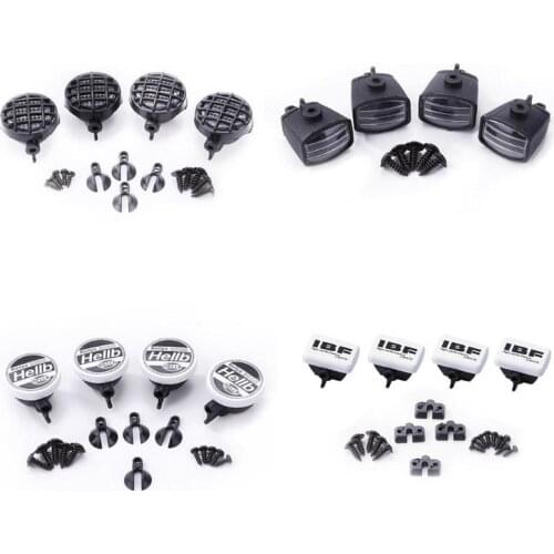 4pcs RC Car LED Light Cover Lampshade for 1:10 Tamiya HSP RC Toy Axial